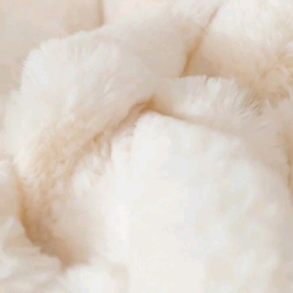 Plush Cream Throw Pillows - Picture 2 of 5